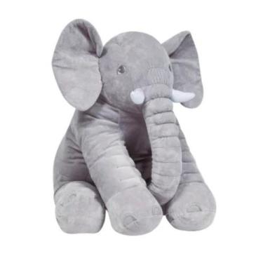 Imagem de Almofada Elefante Gigante 60cm Rosa Azul Cinza Buba - Mundo dos Baixin