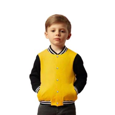 Imagem de Jaqueta Moletom Infantil Unissex Lisa com Bolsos-Unissex