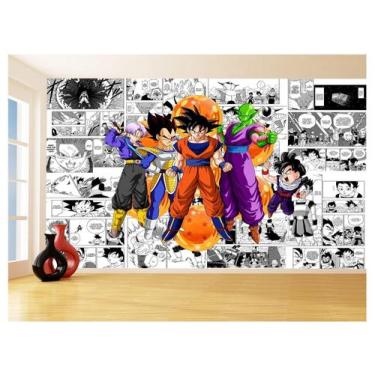 Imagem de Papel De Parede Dragon Ball Goku Vegeta Anime 3,5M Dbz195 - Você Decor