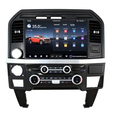 Imagem de Rádio de carro para Ford F150 2015-2020 reposição estéreo Carplay 33.8 cm tela de exibição Android navegação automática GPS com DSP Bluetooth na unidade principal do painel