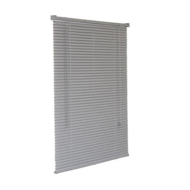 Imagem de Persiana Horizontal Pvc Cinza 100 L X 160 A Cortina Completa - Top Fle