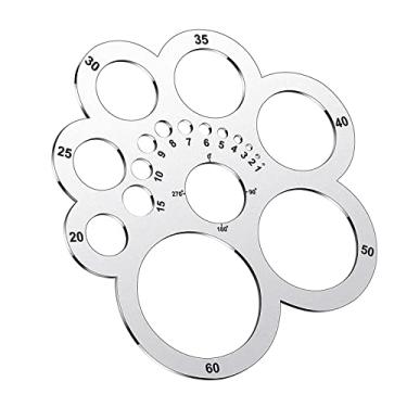 Imagem de YWBL-WH Ferramentas de Corte de Couro, Régua de Corte de Canto de Couro Redondo de Aço Inoxidável, Precisos para Projetos de, Ideal para Entusiastas e Artesãos de Bricolagem