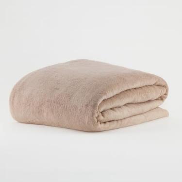 Imagem de Manta Home Design Corttex – Toque Pelúcia, Super Macia e Leve | Tamanhos Solteiro, Casal e King | Cores Modernas e Conforto Aconchegante (Bege, Casal)