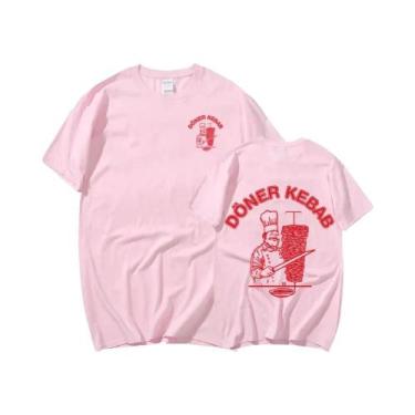 Imagem de Camiseta Gráfica Unissex Oversized De Algodão Com Estampa De Doner Keb