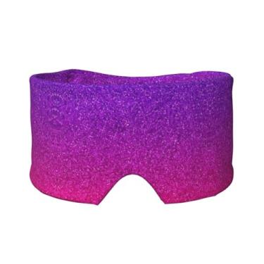 Imagem de Máscara protetora para olhos e orelhas com estampa brilhante de lantejoulas gradientes, respirável, ajustável, blecaute, confortável