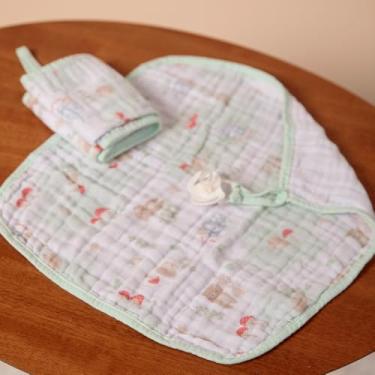 Imagem de Papi Textil Paninho de Boca Soft Papi com Prendedor de Chupeta - 02 unidades, Floresta