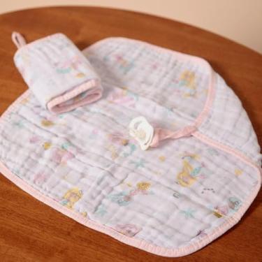 Imagem de Papi Textil Paninho de Boca Soft Papi com Prendedor de Chupeta - 02 unidades, Sereia