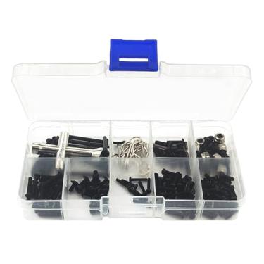 Imagem de ZHUOYUEFSC H16BM Phillips Cross Head Screws Box Kit for 1/16 16207 16208 16209 16210 Screw Kit for H16BM H16GT H16DR H16 Screw Wrench Set RC Car Upgrades Part