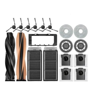 Imagem de Compatível com os aspiradores Dreame X50 Ultra, X40 Pro e S40 Enhanced Edition: peças de reposição, escova lateral principal, filtro HEPA, pano de limpeza, saco para pó e acessórios.(Dark Khaki)