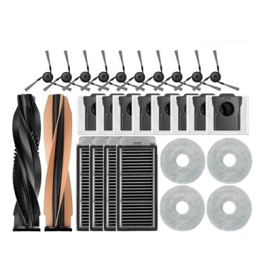 Imagem de Compatível com os aspiradores Dreame X50 Ultra, X40 Pro e S40 Enhanced Edition: peças de reposição, escova lateral principal, filtro HEPA, pano de limpeza, saco para pó e acessórios.(Orange)