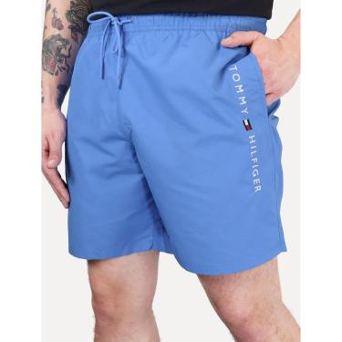 Imagem de Short Tommy Hilfiger Masculino Long Drawstring Core Logo Azul-Masculino