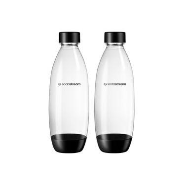 Imagem de Conjunto de 2 Garrafas Plásticas 1 Litro SodaStream Preta