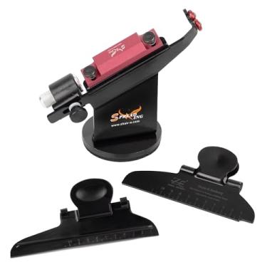 Imagem de Gabarito de flecha de metal com braçadeiras helicoidais e retas para 3 ou 4 flechas kit de flecha de tiro com arco