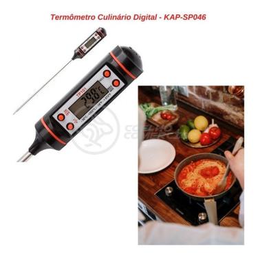 Imagem de Termômetro Culinário Cozinha Digital Mede -50ºc A +300ºc