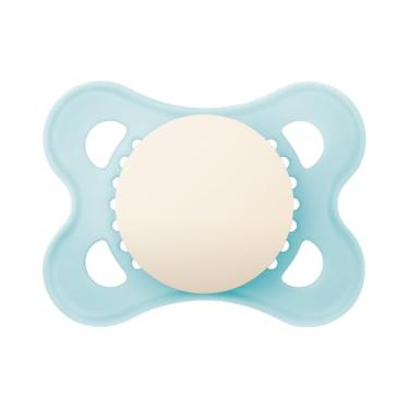 Imagem de MAM Baby 1 Chupeta Original Com Bico Simétrico de Silicone SkinSoft para Crianças 0-6 Meses Embalagem Blister, Azul