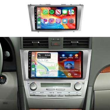 Imagem de Rádio de carro estéreo para Toyota Camry 2006-2011 2 + 64G, tela sensível ao toque de 9 polegadas/Android 13/Wireless CarPlay/Android Auto/DSP EQ/GPS/WiFi/Bluetooth/FM/RDS/SWC/HD