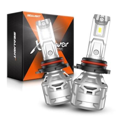 Imagem de SEALIGHT Lâmpada 9012 com brilho 30000lm, luz de neblina 9012 sem polaridade 6500K, vida útil longa de 60000 horas com ventilador de resfriamento de 15000RPM, Plug and Play, IP68 impermeável, pacote