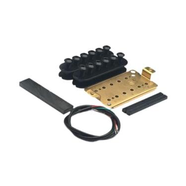 Imagem de YIJU Kit de Captadores para Guitarra DIY, Captadores de Bobina Dupla Leves com Trilho Duplo, Acessório para Guitarra, Substituição de Instrumento Musical, Pescoço