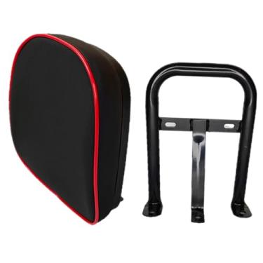 Imagem de Generic Encosto para quadriciclo com suporte de montagem, espuma preta e vermelha de alto desempenho, fácil instalação, e com absorção de impacto.