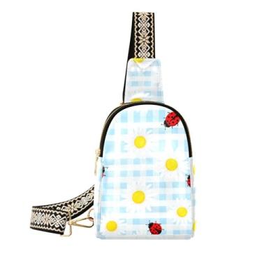 Imagem de CEBUGI Daisy pequena bolsa tiracolo feminina de couro, pochete transversal para trilhas, viagens ao ar livre