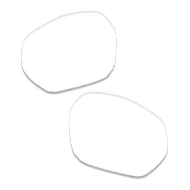 Imagem de LenzProse Lentes de reposição polarizadas de 1,5 mm para óculos de sol Oakley Plazma OO9019 59 mm, antiarranhões | Ajuste perfeito, Hd Clear não polarizado - 1,5 mm, 59mm
