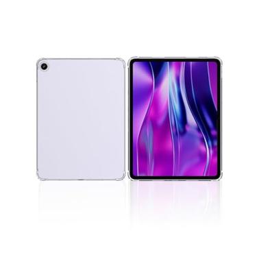 Imagem de Capa transparente para tablet Oneplus pad GO2 de 12,1 polegadas, design WUNIAK Airbag à prova de quedas, fina, leve, à prova de arranhões, proteção durável de borracha de silicone TPU para Oneplus pad