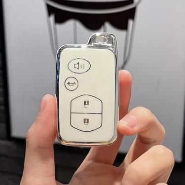 Imagem de Capa de chave de proteção de TPU macio, suporte de chave remoto inteligente, compatível com Toyota Camry/Corolla/RAV4/Avalon/Highlander/Prius/Venza, acessórios para chaves automotivas