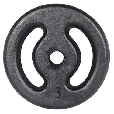 Imagem de Anilha de Ferro Pintada 3kg Vazada - Natural Fitness