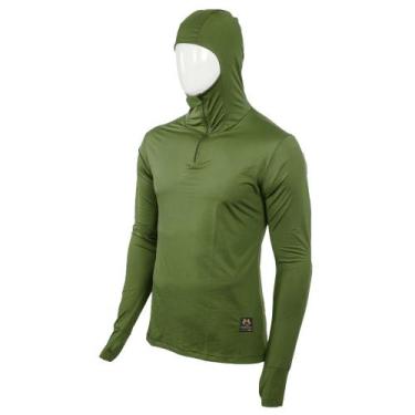 Imagem de Camisa De Pesca Com Capuz Proteção Uv 50 Terra Nativa, Verde musgo, G