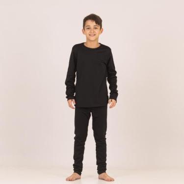 Imagem de Conjunto Térmico Blusa Manga Longa e Legging Flanelada Segunda Pele Fr