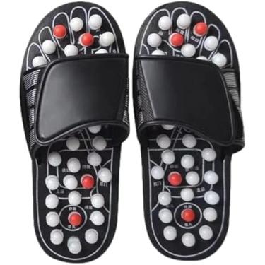 Imagem de eflexology Ferramentas de massagem de ponto de pressão para os pés, tapete de massagem, chinelos deslizantes, sandálias, sapatos,