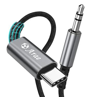 Imagem de Adaptador USB C para conector de fone de ouvido macho de 3,5 mm 1,2 m, USB tipo C para macho cabo dongle cabo de fone de ouvido compatível com Samsung Galaxy S25 S24 S23 Ultra, iPad Pro, Pixel