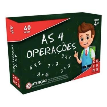 Imagem de Jogo Educativo As 4 Operações Matemáticas Brinquedos Tabuada - anjo da