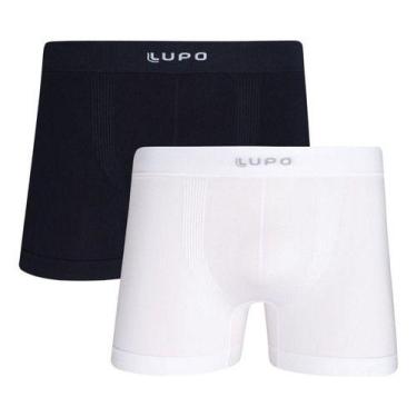 Imagem de Kit 2 Cueca Masculina Boxer Lupo 661 Original Micromodal Premium, Pret