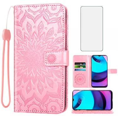 Imagem de Asuwish Capa de telefone para Motorola Moto E20 / E30 / E40 carteira com protetor de tela de vidro temperado e capa flip fina de couro com suporte para cartão acessórios para celular MotoE20 MotoE30