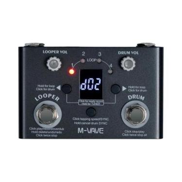 Imagem de Pedal De Efeito Para Guitarra Looper M-VAVE, Gravador De Bateria, Loop