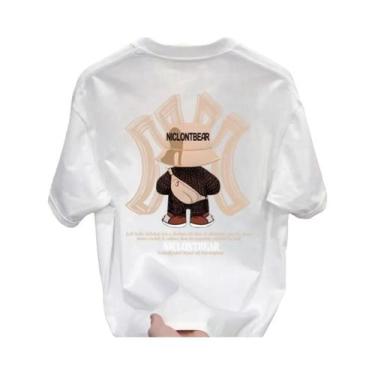 Imagem de Camiseta Unissex De Algodão Pesado Com Estampa De Urso Violento, Estil