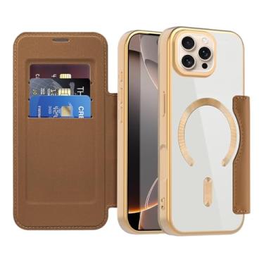 Imagem de Asuwish Capa de telefone para iPhone 16 Pro 6,3 polegadas capa carteira magnética com protetor de tela de vidro temperado flip porta-cartão de crédito bloqueio RFID acessórios para celular i Phone16