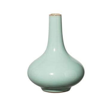 Imagem de Vasos de cerâmica estilo chinês pequeno vaso de arranjo de flores para casa ornamento retrô vaso de flores pequeno vaso de mesa