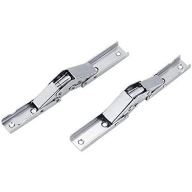 Imagem de Dobradiça de topo de armário, porta dobrável, 2 peças dobradiça de porta de armário de fácil instalação dobradiça de porta dobrável de armário de móveis de cozinha dobradiça de porta de armário de 90
