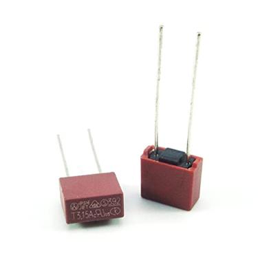 Imagem de Fusíveis 0,5A 500mA 1A 1,25A 1,6A 2A 2,5A 3,15A 4A 5A 6,3A 392 Fusível de plástico quadrado LCD TV Power Board Fusíveis comumente usados fusíveis de sopro lento fusível (4A)