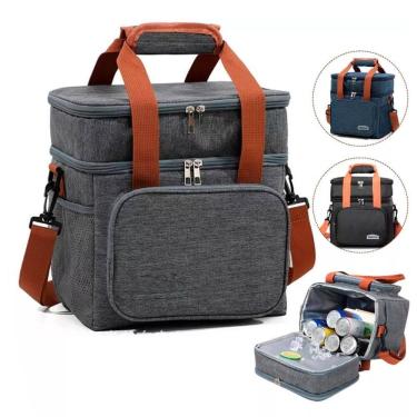 Imagem de Bolsa Térmica Leve Reforçada Lancheira Dobrável