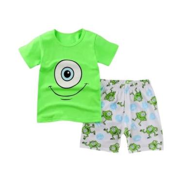 Imagem de Conjunto De Pijamas De Algodão Para Meninos, Roupa De Dormir De Verão,