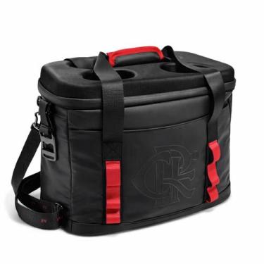 Imagem de Bolsa Térmica Cooler Flamengo Com Alça Tiracolo Tampa Porta Copo - Cli