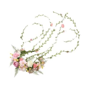 Imagem de Coroa De Flores Romântica Para Casamento, Guirlanda De Videira, Tiara 