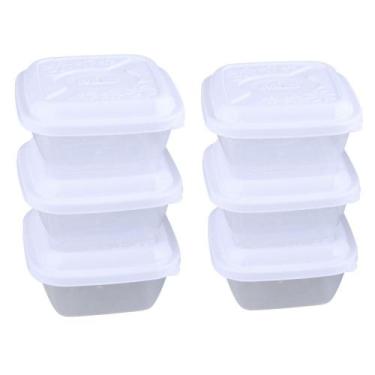 Imagem de Conjunto 6 Potes 400ml Plásticos MB