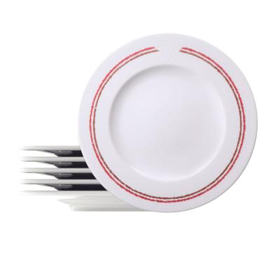 Imagem de Kit Prato Raso Tramontina Churrasco Classic em Porcelana 28 cm 6 Peças