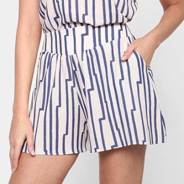 Imagem de Shorts Morena Rosa Evasê Estampado Feminino-Feminino