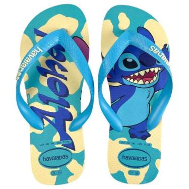 Imagem de Chinelo Havaianas Feminino Stitch Disney Original Cor:ButtercreamTaman