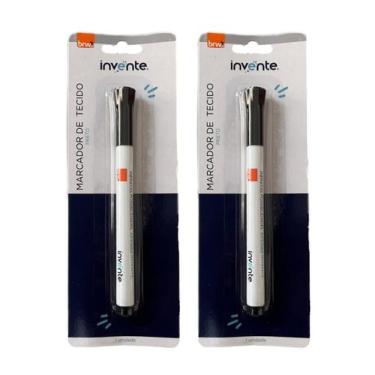 Imagem de Kit 2 Canetas Para Tecido Marcador De Roupas Tênis Permanente Brw, Pre